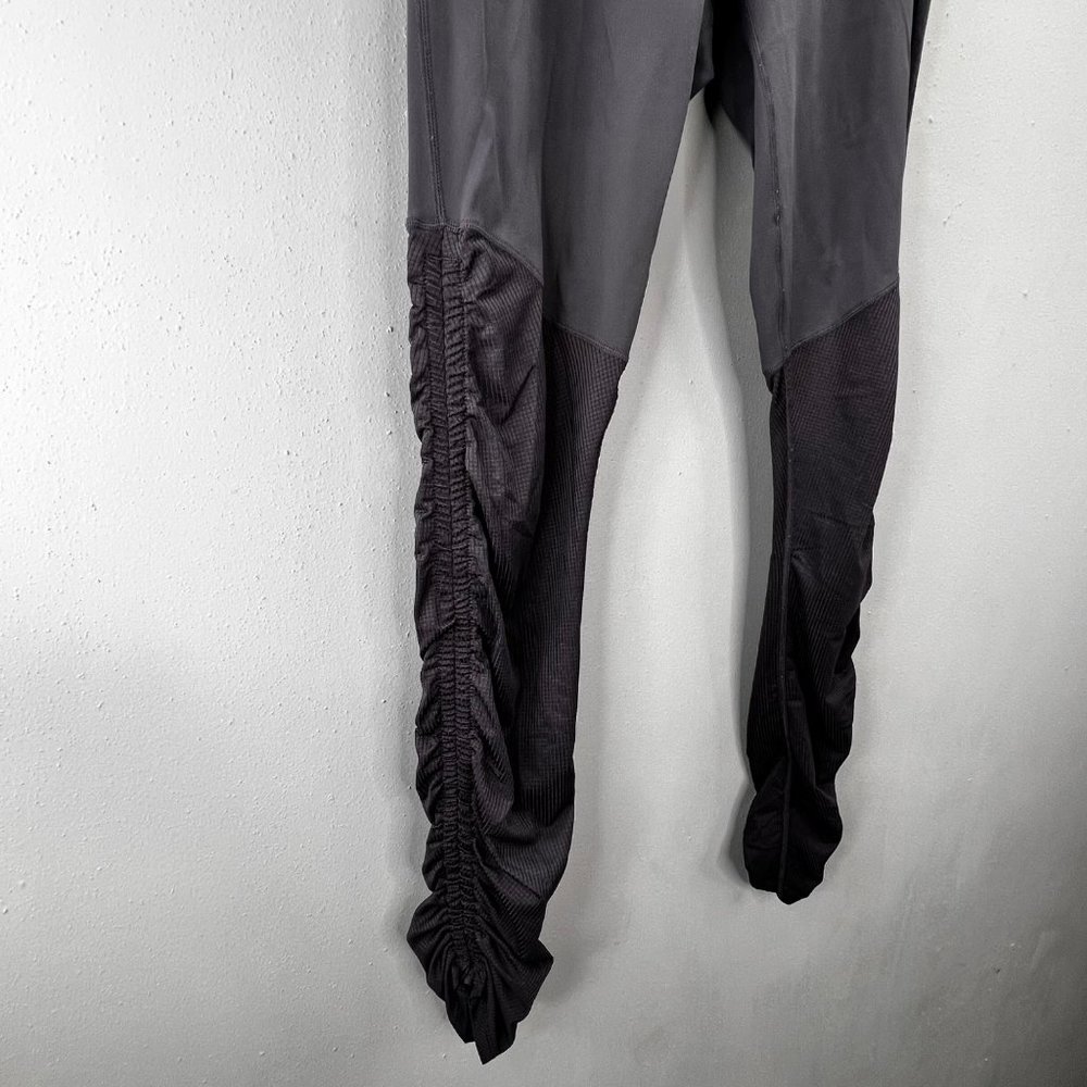 Fabletics Cashel PureLuxe Leggings Ruched Side size L Gray Cinched Leg Athletic - Picture 7 of 9